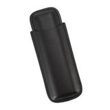 Leather Cigar Case Portable 2 Finger Cigar Holder for Travel Business Trip Boyfriend Gifts Black