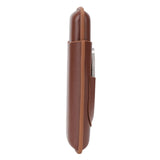 Travel Cigar Case Leather Portable with Cigar Clipper Cigar Holder for 2 Cigars Business Office