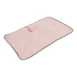 Heating Blanket Electric Warming Soft Washable Heating Shawl Wrap for Shoulder Neck Office Pink Bunny