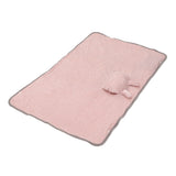 Heating Blanket Electric Warming Soft Washable Heating Shawl Wrap for Shoulder Neck Office Pink Bunny