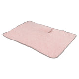 Heating Blanket Electric Warming Soft Washable Heating Shawl Wrap for Shoulder Neck Office Pink Bunny
