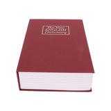 Book Safe Small Diversion Book Safe Storage Lock Box Money Coins Cards Hiding Box with Combination Lock Red - Front View