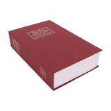 Book Safe Small Diversion Book Safe Storage Lock Box Money Coins Cards Hiding Box with Combination Lock Red - Side View