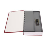 Book Safe Small Diversion Book Safe Storage Lock Box Money Coins Cards Hiding Box with Combination Lock Red