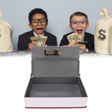 Book Safe Small Diversion Book Safe Storage Lock Box Money Coins Cards Hiding Box with Combination Lock Red - Extra Image