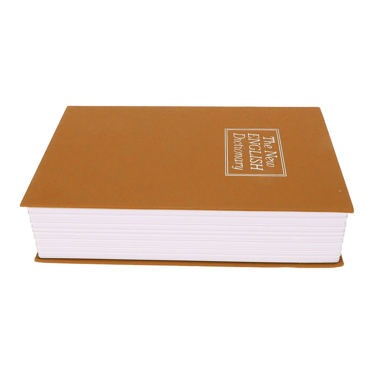Book Safe Small Diversion Book Safe Storage Lock Box Money Coins Cards Hiding Box with Combination Lock Brown
