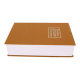 Book Safe Small Diversion Book Safe Storage Lock Box Money Coins Cards Hiding Box with Combination Lock Brown