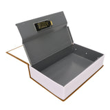 Book Safe Small Diversion Book Safe Storage Lock Box Money Coins Cards Hiding Box with Combination Lock Brown