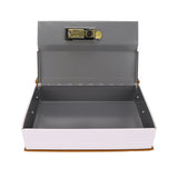 Book Safe Small Diversion Book Safe Storage Lock Box Money Coins Cards Hiding Box with Combination Lock Brown - Close-Up Angle