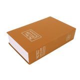 Book Safe Small Diversion Book Safe Storage Lock Box Money Coins Cards Hiding Box with Combination Lock Brown