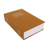 Book Safe Small Diversion Book Safe Storage Lock Box Money Coins Cards Hiding Box with Combination Lock Brown - Extra Image