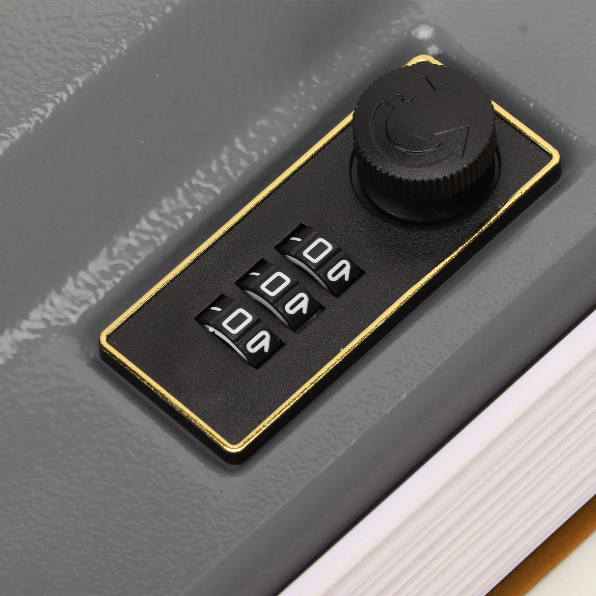 Book Safe Small Diversion Book Safe Storage Lock Box Money Coins Cards Hiding Box with Combination Lock Brown