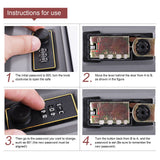 Book Safe Small Diversion Book Safe Storage Lock Box Money Coins Cards Hiding Box with Combination Lock Brown