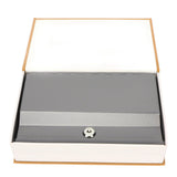 Book Safe Stainless Steel Liner Decorative ABS Material Humanized Design Protective Soft Touch Savings Bank with Key Brown - Close-Up Angle