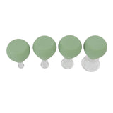 4Pcs Facial Cupping Therapy Set Help Sleep Tighten Skin Reduce Fine Lines Face Vacuum Suction Cup for Home Beauty Salon - Close-Up Angle