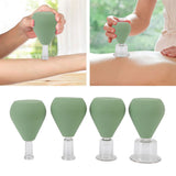 4Pcs Facial Cupping Therapy Set Help Sleep Tighten Skin Reduce Fine Lines Face Vacuum Suction Cup for Home Beauty Salon