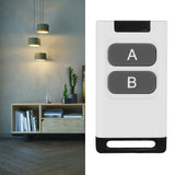 RF Remote Control Switch 433MHZ Prevent Interference Universal Wireless Remote for Light Home Appliance DIY 2 Key