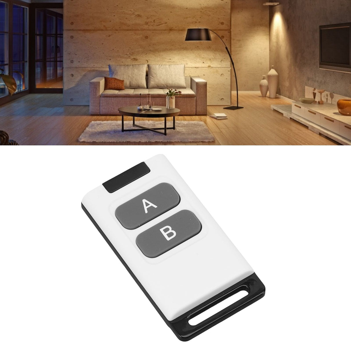 RF Remote Control Switch 433MHZ Prevent Interference Universal Wireless Remote for Light Home Appliance DIY 2 Key