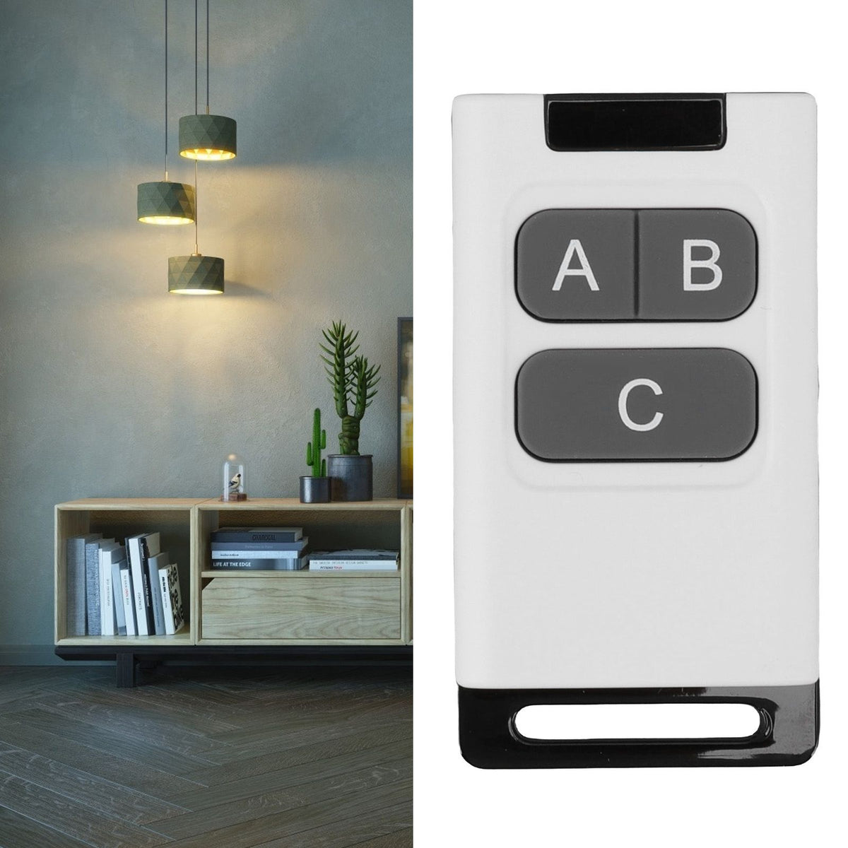 RF Remote Control Switch 433MHZ Prevent Interference Universal Wireless Remote for Light Home Appliance DIY 3 Key