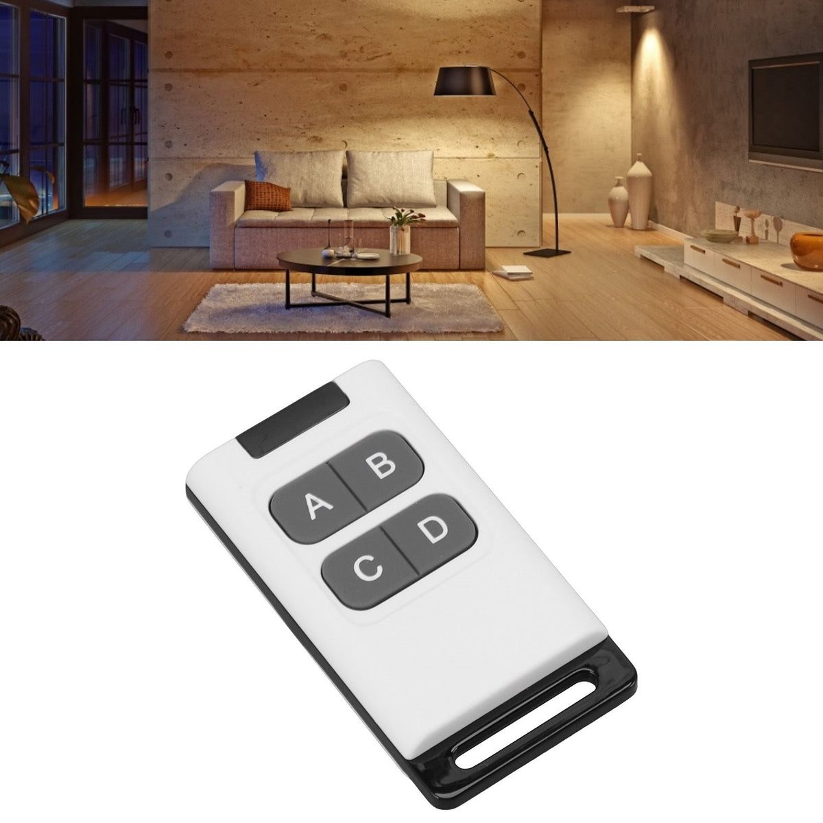 RF Remote Control Switch 433MHZ Prevent Interference Universal Wireless Remote for Light Home Appliance DIY 4 Key