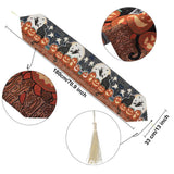 Table Runner Cotton and Linen for Halloween Decorations Home Dining Table 33x180cm