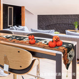 Table Runner Cotton and Linen for Halloween Decorations Home Dining Table 33x180cm - Extra Image