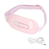 Electric Menstrual Heating Belt 3 Gears Fast Heating Intelligent Massage Electric Waist Belt for Women Pink