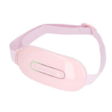 Electric Menstrual Heating Belt 3 Gears Fast Heating Intelligent Massage Electric Waist Belt for Women Pink - Front View