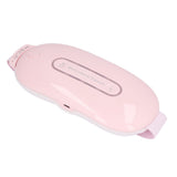 Electric Menstrual Heating Belt 3 Gears Fast Heating Intelligent Massage Electric Waist Belt for Women Pink - Top-Down View