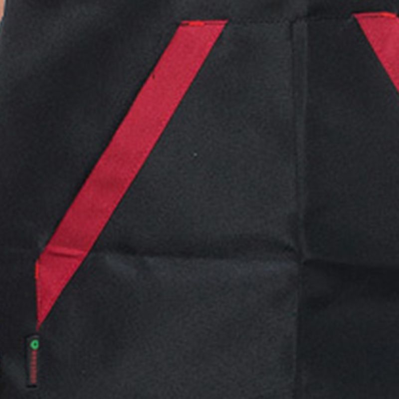 2pcs Chef Waist Apron Soft Moisture Absorbent Breathable Polyester Men's Half Apron with Pockets for Hotel Restaurant Bar Black