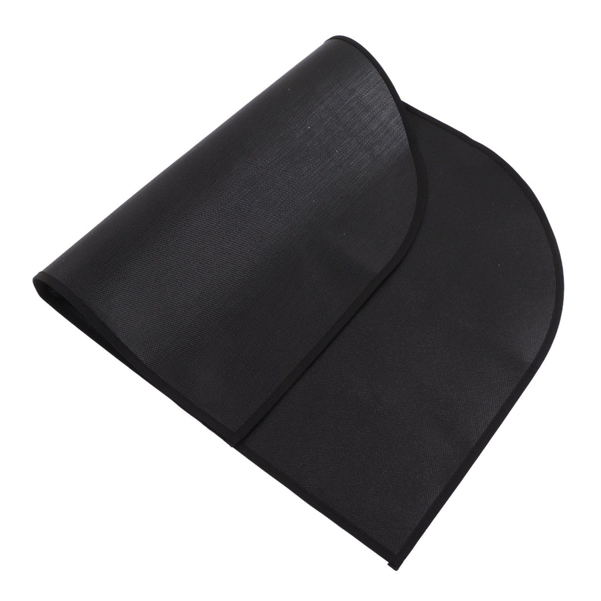 Fire Pit Mat Insulated Fireproof Heat Resistant Foldable Under Grill Mat for Fireplace Outdoor Camping Black 50x80cm/19.7x31.5in