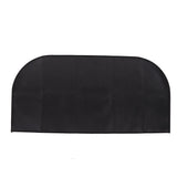 Fire Pit Mat Insulated Fireproof Heat Resistant Foldable Under Grill Mat for Fireplace Outdoor Camping Black 50x100cm/19.7x39.4in