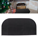 Fire Pit Mat Insulated Fireproof Heat Resistant Foldable Under Grill Mat for Fireplace Outdoor Camping Black 50x100cm/19.7x39.4in