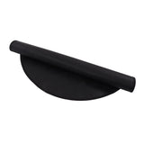 Grill Mat Fireproof High Temperature Resistance Washable Reusable Round BBQ Mat Black 24in / 60cm Dia - Top-Down View
