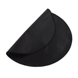 Grill Mat Fireproof High Temperature Resistance Washable Reusable Round BBQ Mat Black 24in / 60cm Dia