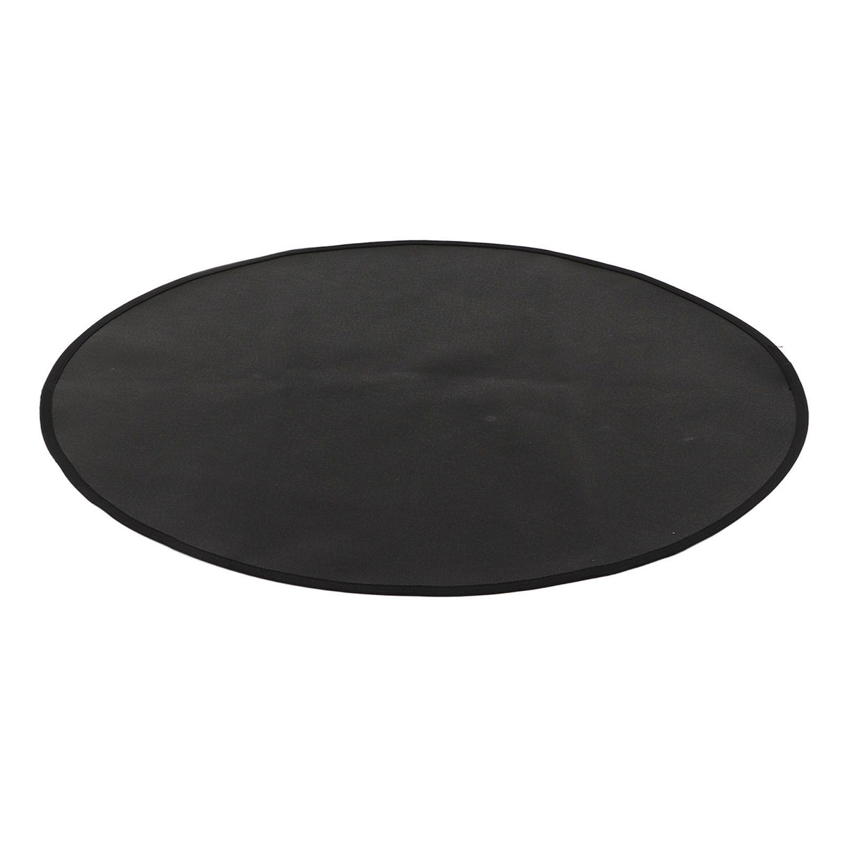 Grill Mat Fireproof High Temperature Resistance Washable Reusable Round BBQ Mat Black 32in / 82cm Dia