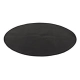 Grill Mat Fireproof High Temperature Resistance Washable Reusable Round BBQ Mat Black 32in / 82cm Dia - Low Angle