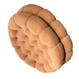 Cookie Cushion Cute Soft Breathable PP Cotton Filling Seating Cushion for Dormitory Bedroom Bedside 450g Apricot - Extra Image