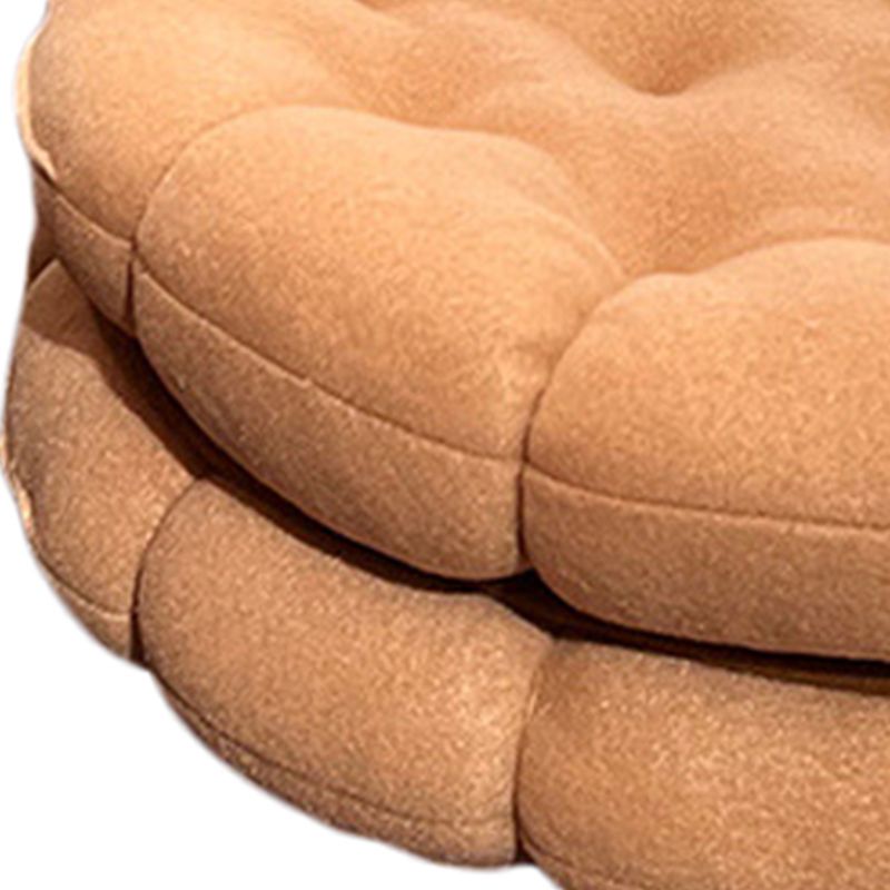 Cookie Cushion Cute Soft Breathable PP Cotton Filling Seating Cushion for Dormitory Bedroom Bedside 450g Apricot