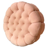 Cookie Cushion Cute Soft Breathable PP Cotton Filling Seating Cushion for Dormitory Bedroom Bedside 450g Strawberry Pink - Side View