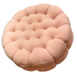 Cookie Cushion Cute Soft Breathable PP Cotton Filling Seating Cushion for Dormitory Bedroom Bedside 450g Strawberry Pink