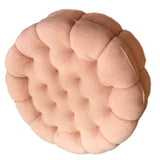 Cookie Cushion Cute Soft Breathable PP Cotton Filling Seating Cushion for Dormitory Bedroom Bedside 450g Strawberry Pink - Close-Up Angle
