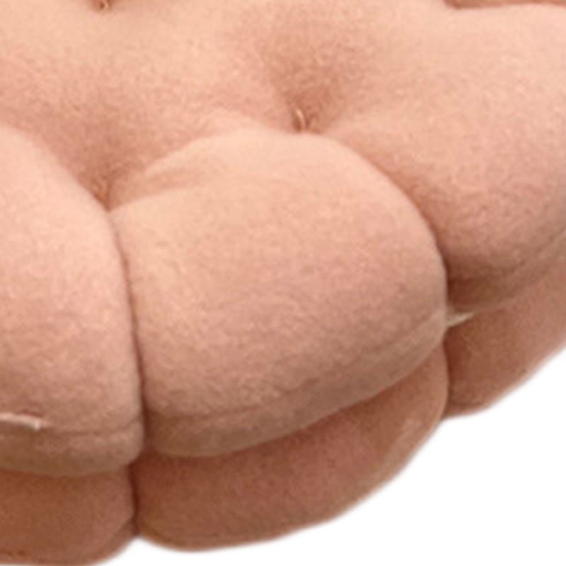 Cookie Cushion Cute Soft Breathable PP Cotton Filling Seating Cushion for Dormitory Bedroom Bedside 450g Strawberry Pink