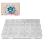Nail Storage Box 28 Grid Eco Friendly Durable Transparent PP Separate Lid Nail Tip Box for Bead Earrings Jewelry Transparent 28 Grids - Extra Image