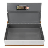 Diversion Book Safe Large Size Dictionary Style Stainless Steel Book Safe Combination Lock for Coins Card Documents Brown