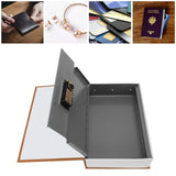 Diversion Book Safe Large Size Dictionary Style Stainless Steel Book Safe Combination Lock for Coins Card Documents Brown - Extra Image