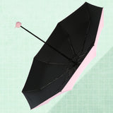 Capsule Umbrella Mini Pocket UV Resistant 2 Use 5 Section 8 Edged Outdoor Accessories Pink