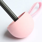 Capsule Umbrella Mini Pocket UV Resistant 2 Use 5 Section 8 Edged Outdoor Accessories Pink
