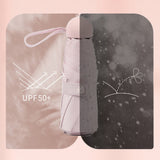 Capsule Umbrella Mini Pocket UV Resistant 2 Use 5 Section 8 Edged Outdoor Accessories Pink