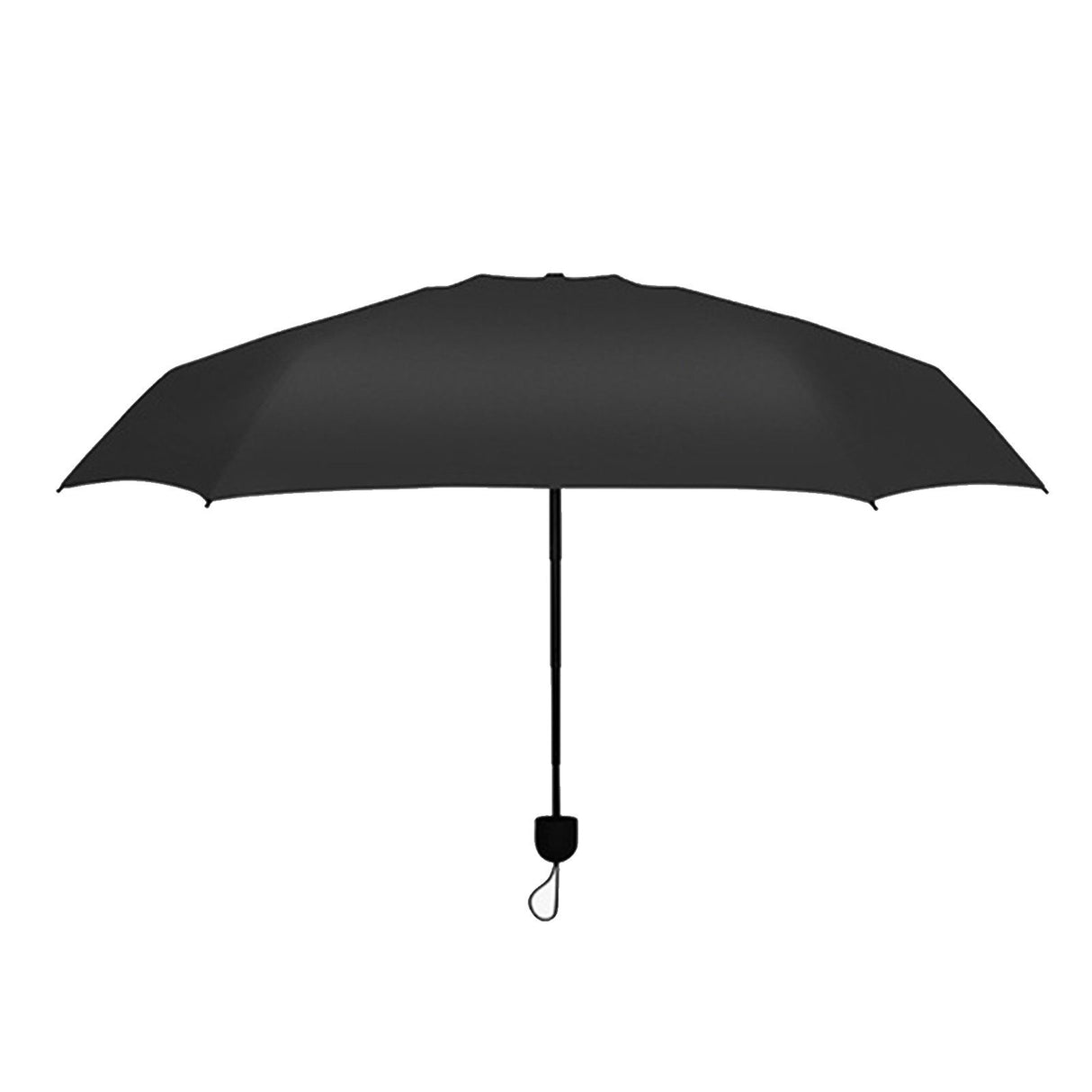 Capsule Umbrella Mini Pocket UV Resistant 2 Use 5 Section 8 Edged Outdoor Accessories Black